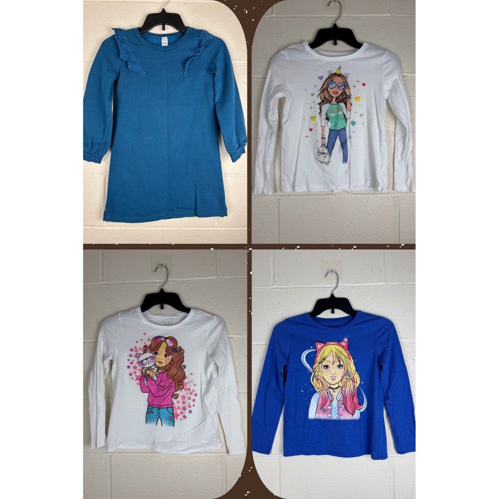 Girls Size 10 Long Sleeve Tops Bundle | Carter’s Sweater + 3 Blouses